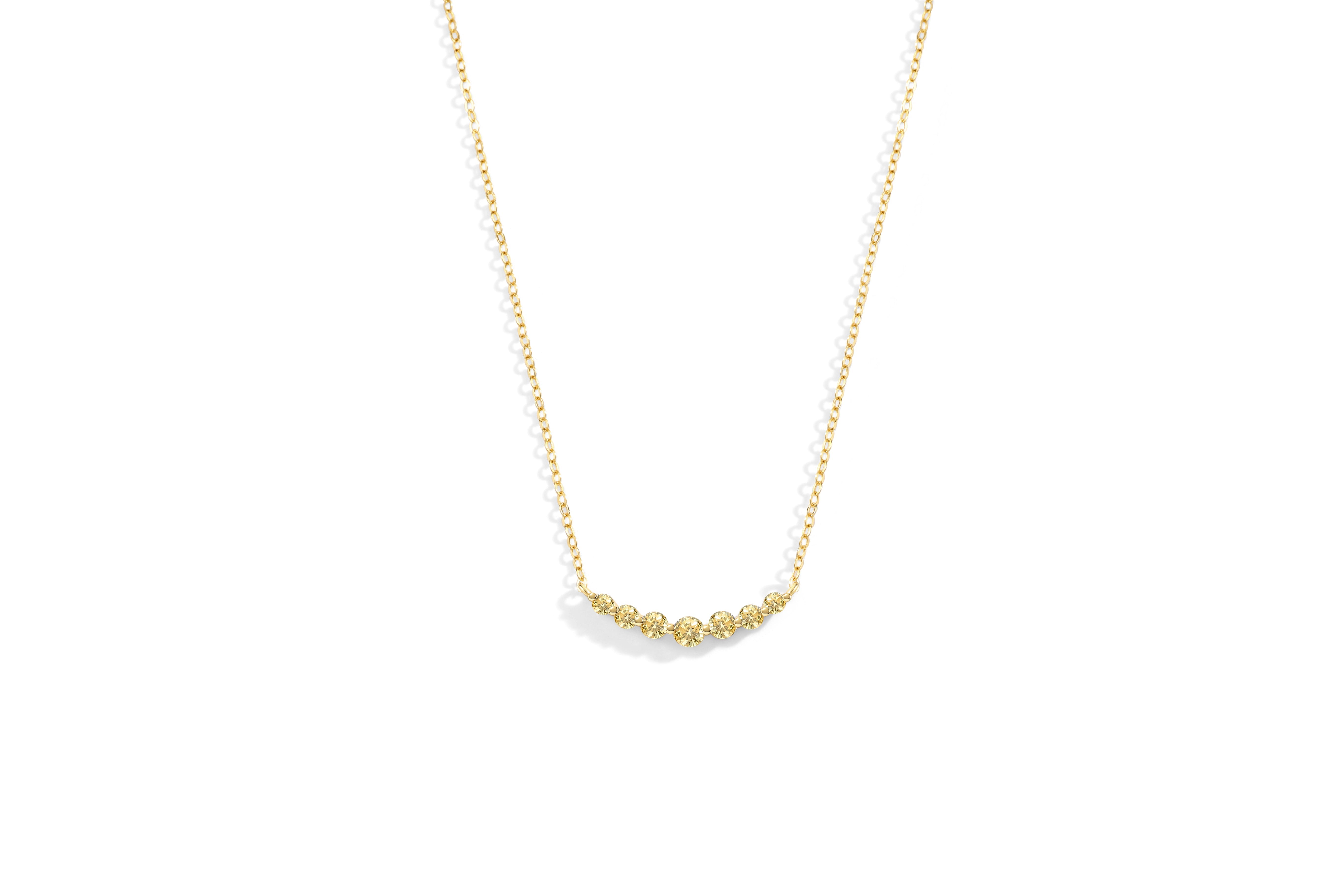 Birthstone Arc Necklace