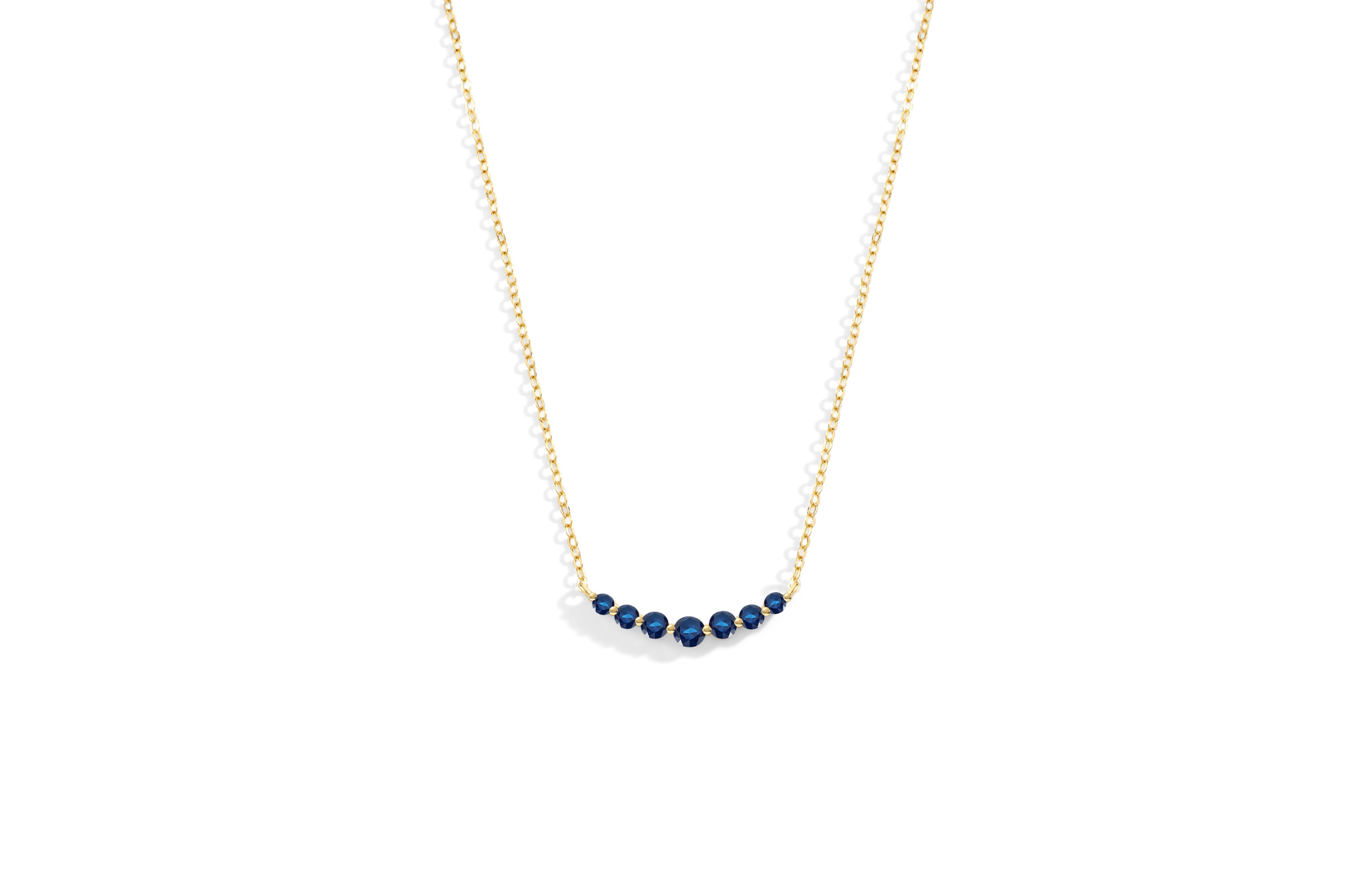 Birthstone Arc Necklace