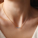 Birthstone Arc Necklace