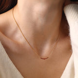 Birthstone Arc Necklace