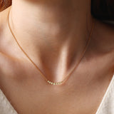 Birthstone Arc Necklace