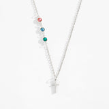 Birthstone Cross Necklace