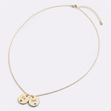 Birthstone Disc Name Necklace
