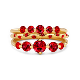 Birthstone Stacking Ring Set