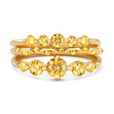 Birthstone Stacking Ring Set