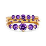 Birthstone Stacking Ring Set