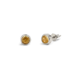 Birthstone Bezel Studs