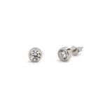 Birthstone Bezel Studs