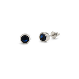 Birthstone Bezel Studs