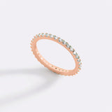 April Birthstone Eternity Stacking Ring
