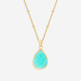 Birthstone Drop Pendant Necklace