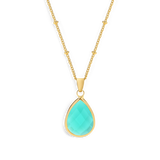 Birthstone Drop Pendant Necklace