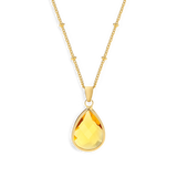 Birthstone Drop Pendant Necklace