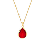 Birthstone Drop Pendant Necklace