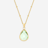 Birthstone Drop Pendant Necklace