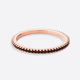 Black Diamond Eternity Stacking Ring