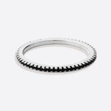 Black Diamond Eternity Stacking Ring