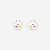 Boho Mushroom Hoop Earrings