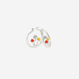 Boho Mushroom Hoop Earrings