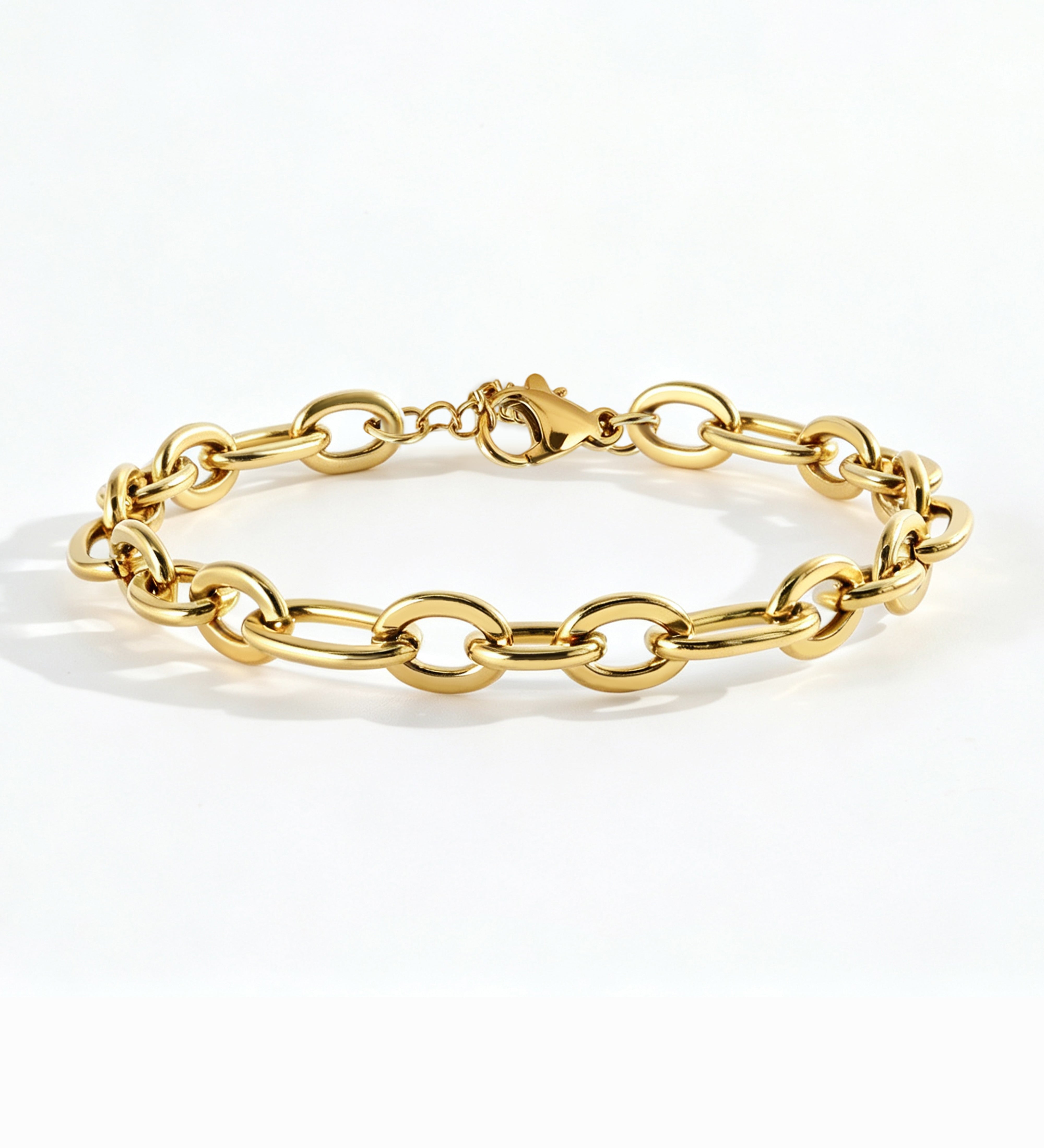 Bold Linked Paperclip Bracelet