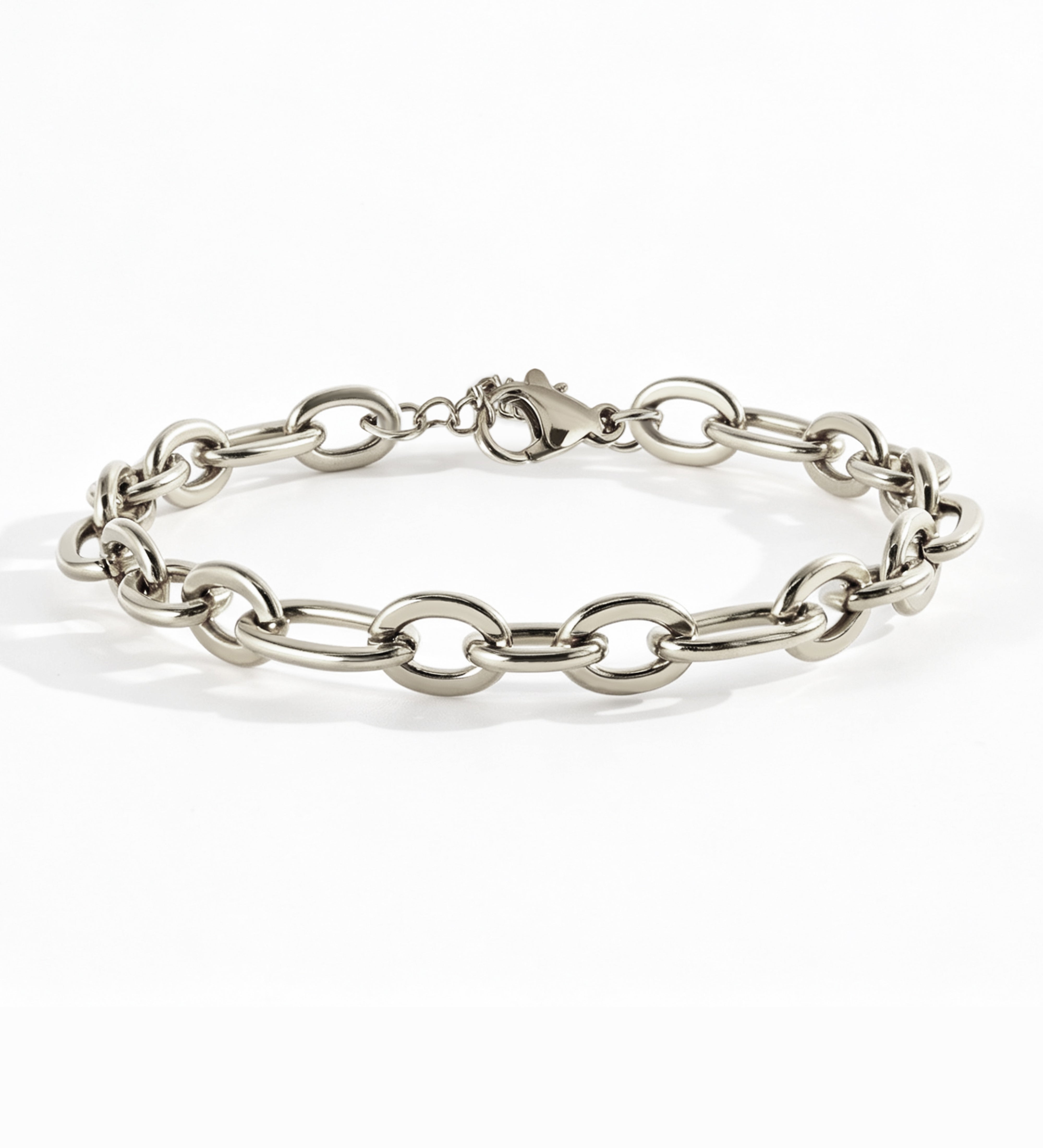Bold Linked Paperclip Bracelet