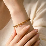 Bold Linked Paperclip Bracelet