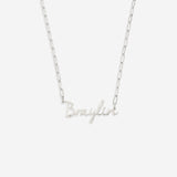 Fairy Name Necklace with Paperclip Chain