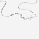 Fairy Name Necklace with Paperclip Chain