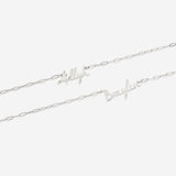 Fairy Name Necklace with Paperclip Chain