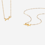 Fairy Name Necklace with Paperclip Chain
