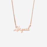 Fairy Name Necklace with Box Chain