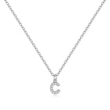 Pavé Uppercase Initial Necklace