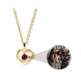 Center of My Heart Pave Photo Necklace