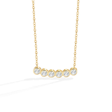 Classic Bezel-Set Diamond Necklace