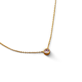 Classic Bezel Set Solitaire Necklace