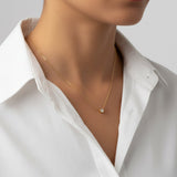Classic Bezel Set Solitaire Necklace