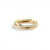 Crystal Interlocking Fidget Ring