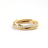 Crystal Interlocking Fidget Ring