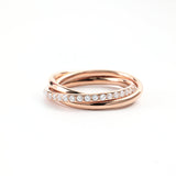 Crystal Interlocking Fidget Ring