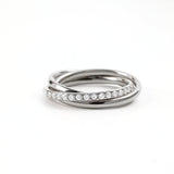 Crystal Interlocking Fidget Ring