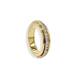 Crystal Statement Spinning Fidget Ring