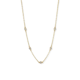 Dainty Crystal Station Necklace