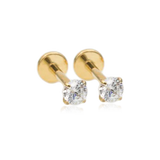 Crystal Sleeper Flatback Studs | 18g