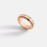 Crystal Statement Spinning Fidget Ring