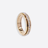 Crystal Statement Spinning Fidget Ring