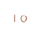 Pave Huggie Hoop Earrings