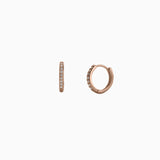 Pave Huggie Hoop Earrings