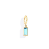 Dainty Baguette Birthstone Charm