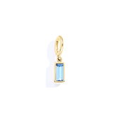Dainty Baguette Birthstone Charm