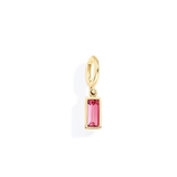 Dainty Baguette Birthstone Charm